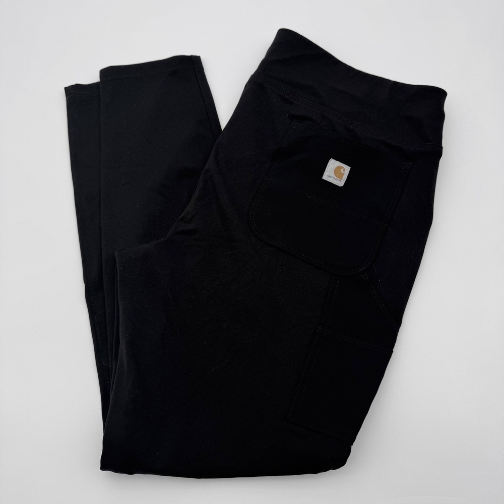 Carhartt Force Utility Leggings Womens XL Black Reinforced Knee Pockets Gorpcore